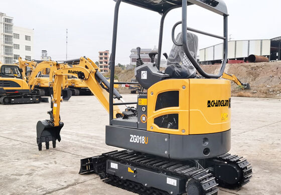 ZG017SMini Excavator প্রশস্ত ড্রাইভিং স্পেস সঙ্গে Ergonomic নকশা